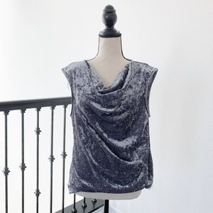DKNY Crushed Velvet Sleeveless Top NWT